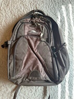High Sierra Gray Backpack – Multi-Compartment